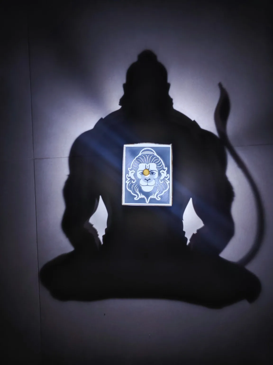 Hanuman Shadow Lamp — Small