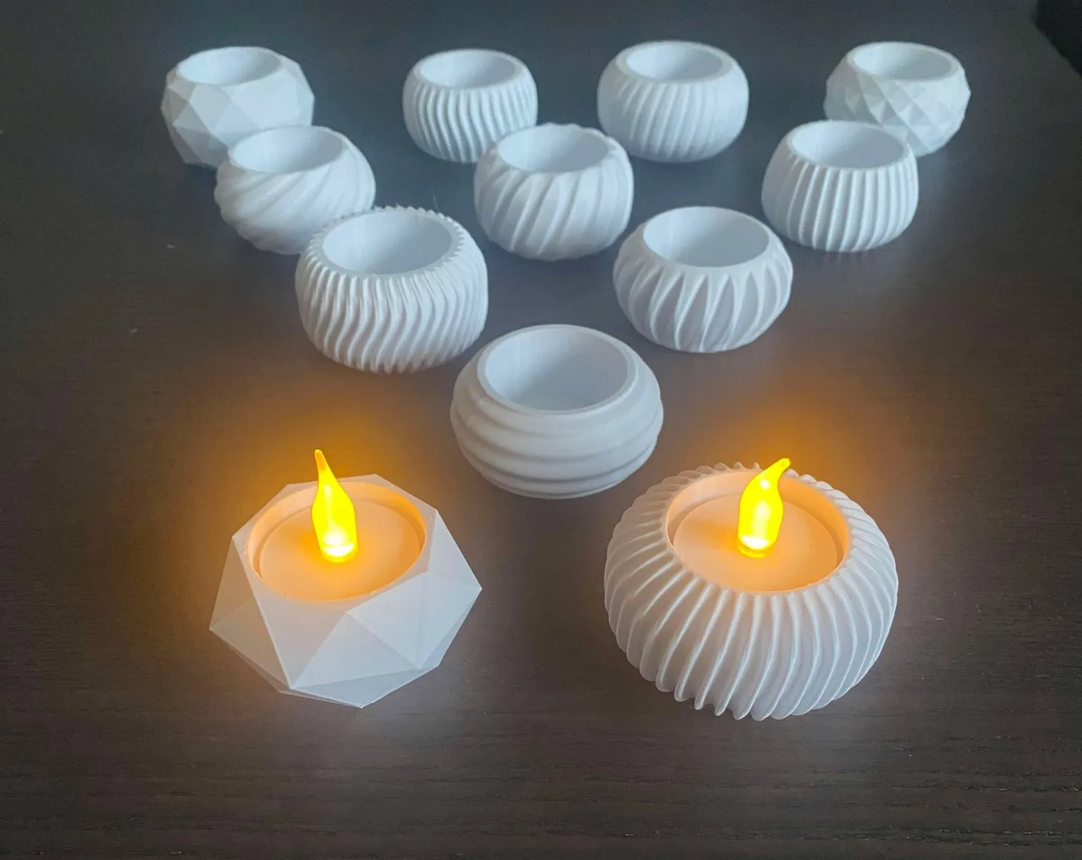 Tea Light Candle Holders — Set of 12