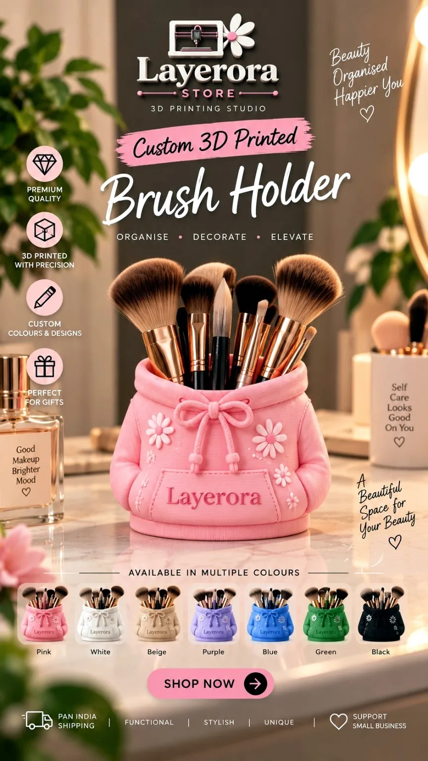 Brush Holders — Layerora Design Studio