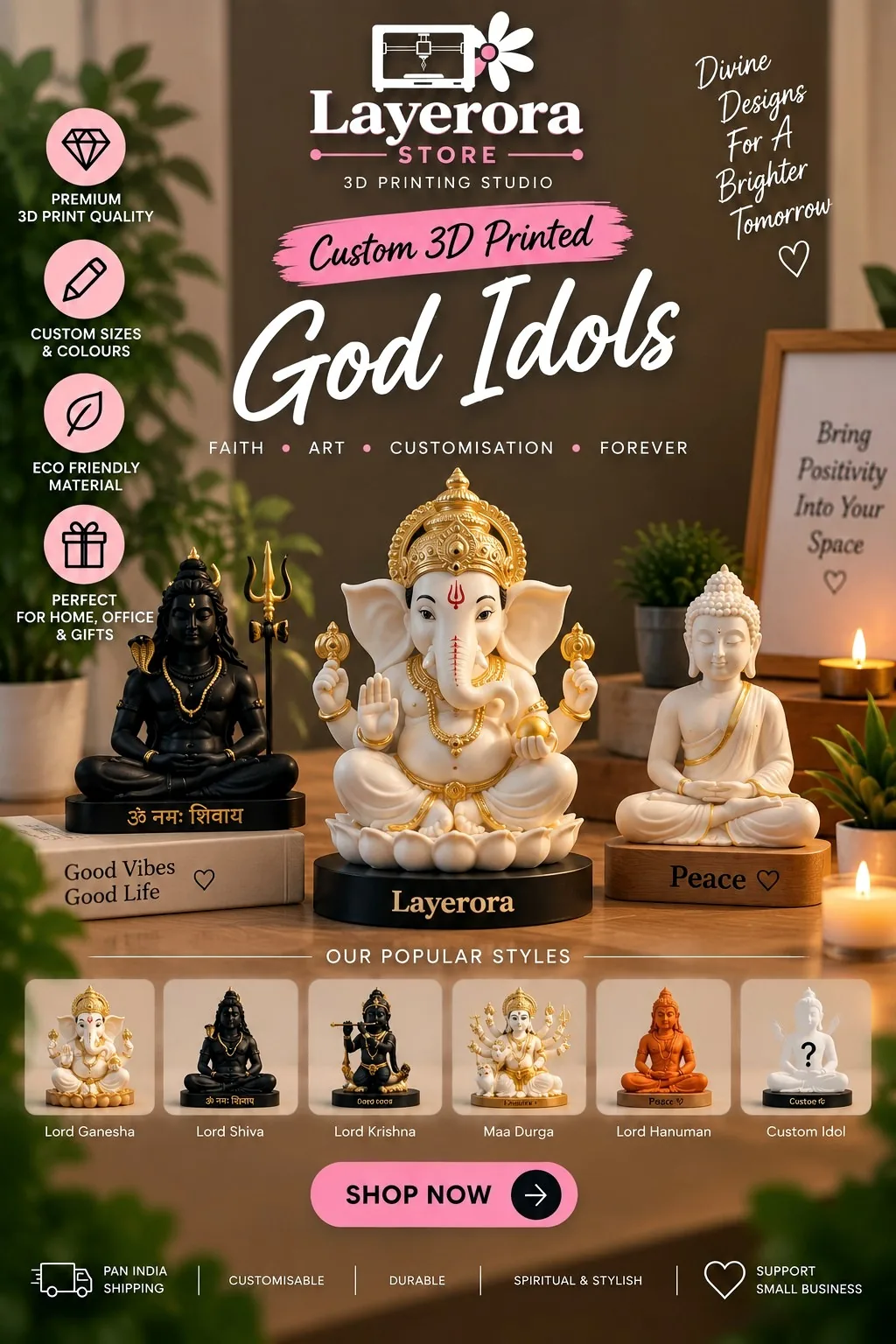 God Idols — Layerora Design Studio